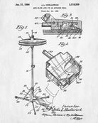 Hi Hat Cymbal Patent Print Musical Instrument Poster Music Wall Art - OnTrendAndFab