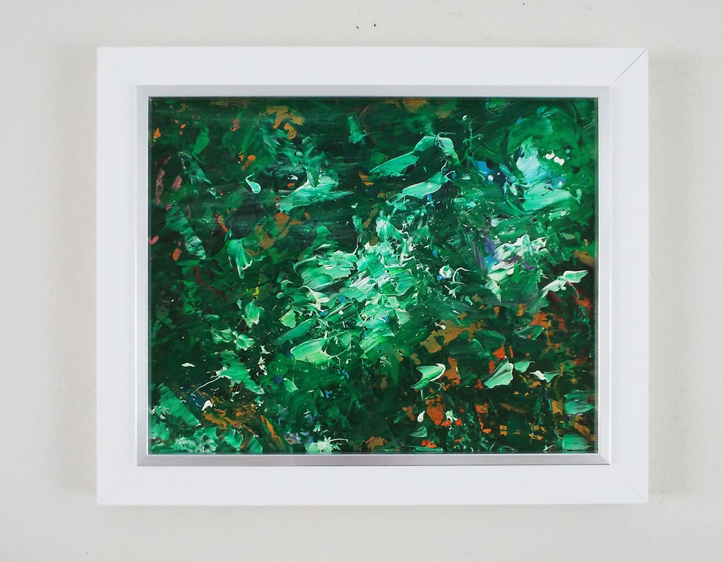 Abstract Landscape Painting Framed Original Art Tropical Landscape - OnTrendAndFab