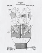 Hughes Drill Patent Print Oil Drilling Blueprint Engineering Poster - OnTrendAndFab