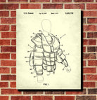Ice Hockey Poster Goalie Pads Patent Print Sports Blueprint