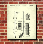  Ice Hockey Poster Stick Patent Print Sports Blueprint