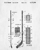  Ice Hockey Poster Stick Patent Print Sports Blueprint