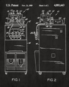 Ice Cream Making Patent Print Cafe Poster Kitchen Wall Art Blueprint - OnTrendAndFab