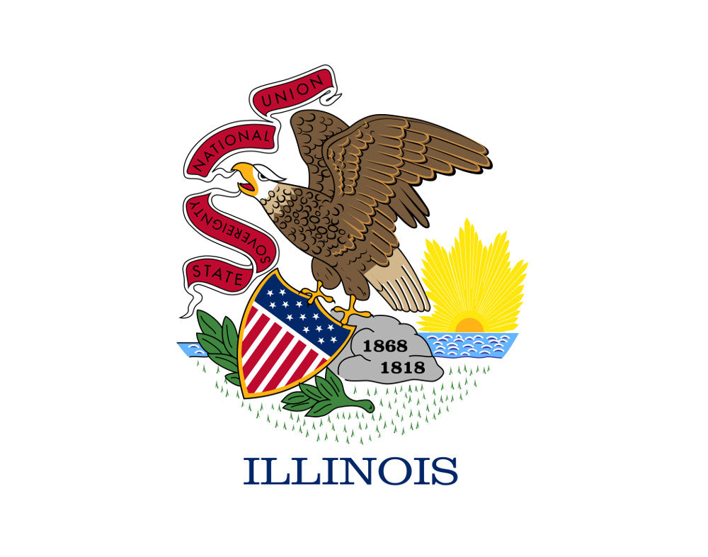 Illinois State Flag Print