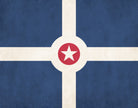 Indianapolis Indiana City Flag Print