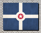 Indianapolis Indiana City Flag Print