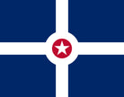 Indianapolis Indiana City Flag Print