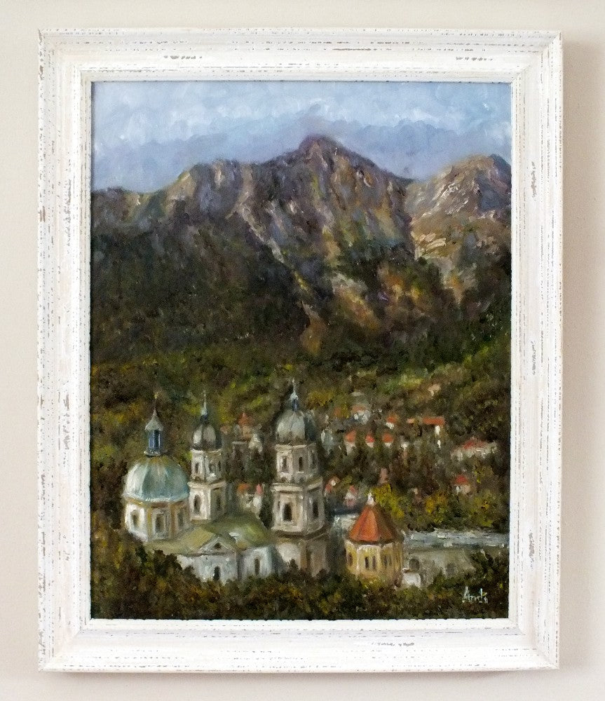 Innsbruck Mountain Landscape Oil Painting by Andi Lucas - OnTrendAndFab