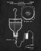 Medical Patent Print IV Drip Bag Blueprint Nursing poster