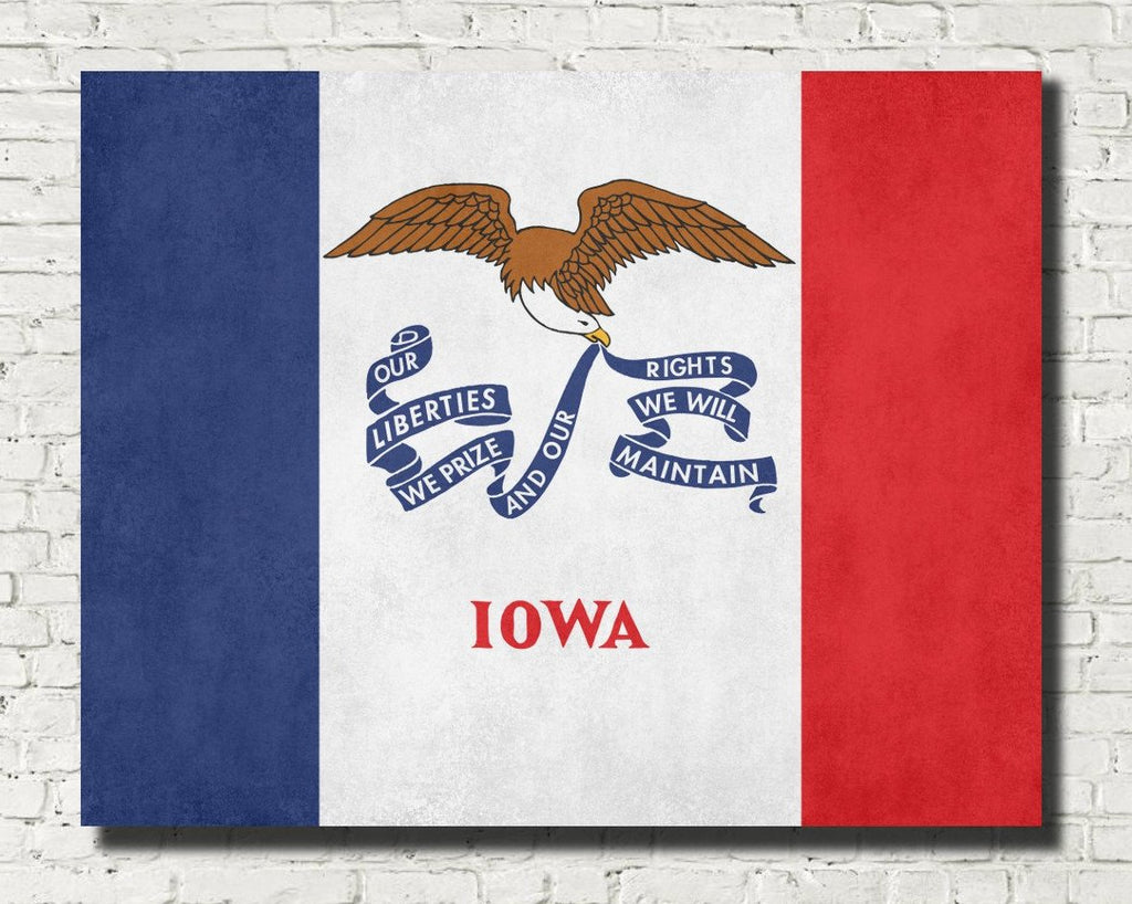 Iowa State Flag Print