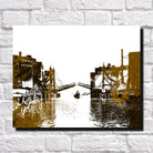 Buffalo Jack Knife Bridge Print City Landscape Poster Feature Wall Art