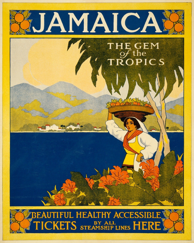 Jamaica Print Vintage Travel Poster Art - OnTrendAndFab