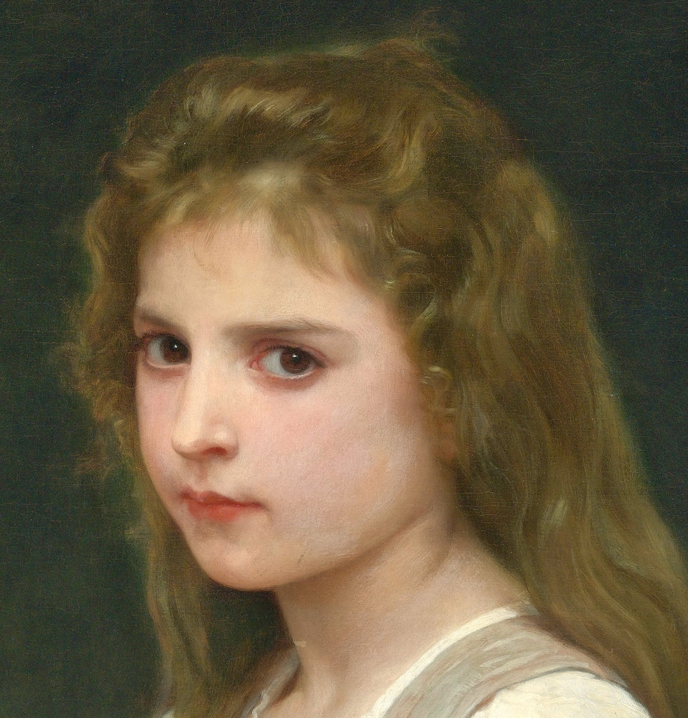 William-Adolphe Bouguereau, Fine Art Print : Jeanne Young Girl Portrait