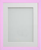 Pink Painted Wooden Frames with white mount For Prints - Landscape and Portrait Formats
