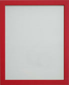 Red painted picture frame