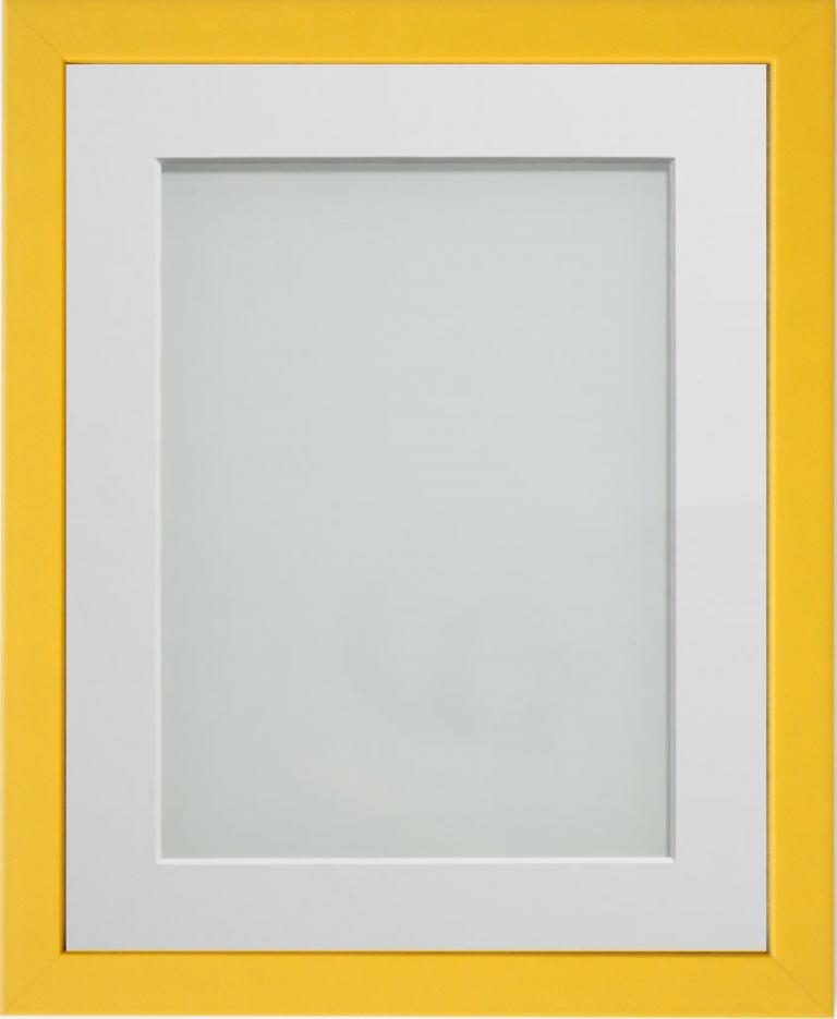 Yellow Painted Wooden Frames For Prints - Landscape and Portrait Formats