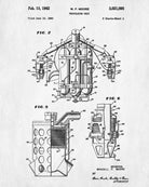 Jetpack Blueprint Jet Pack Patent Print Flying Wall Art Poster - OnTrendAndFab