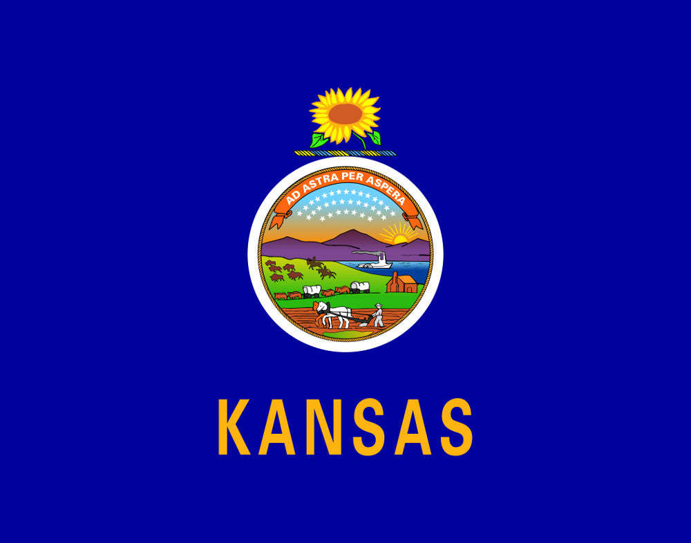 Kansas State Flag Print