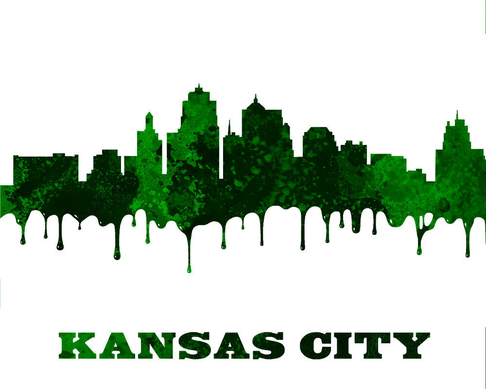 Kansas City Skyline Print Wall Art Poster Missouri - OnTrendAndFab