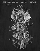 Keyboard Key Patent Print Computer Blueprint Technology Poster - OnTrendAndFab