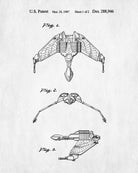 Klingon Patent Print Star Trek Blueprint Spaceship Poster - OnTrendAndFab