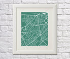 Knightsbridge London City Street Map Print Feature Wall Art Poster