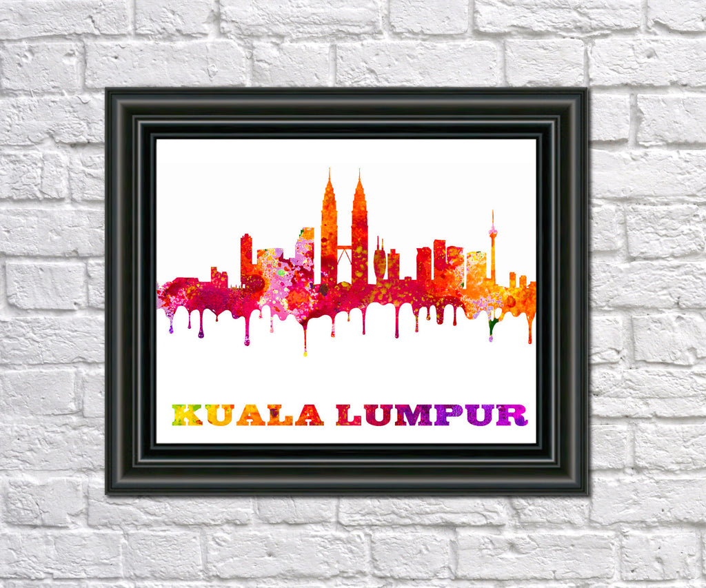 Kuala Lumpur City Skyline Print Wall Art Poster Malaysia - OnTrendAndFab