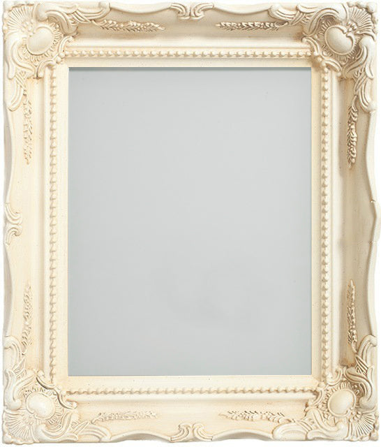 Cream Painted Swept Wooden Frames - Choice of Sizes - Landscape and Portrait Formats