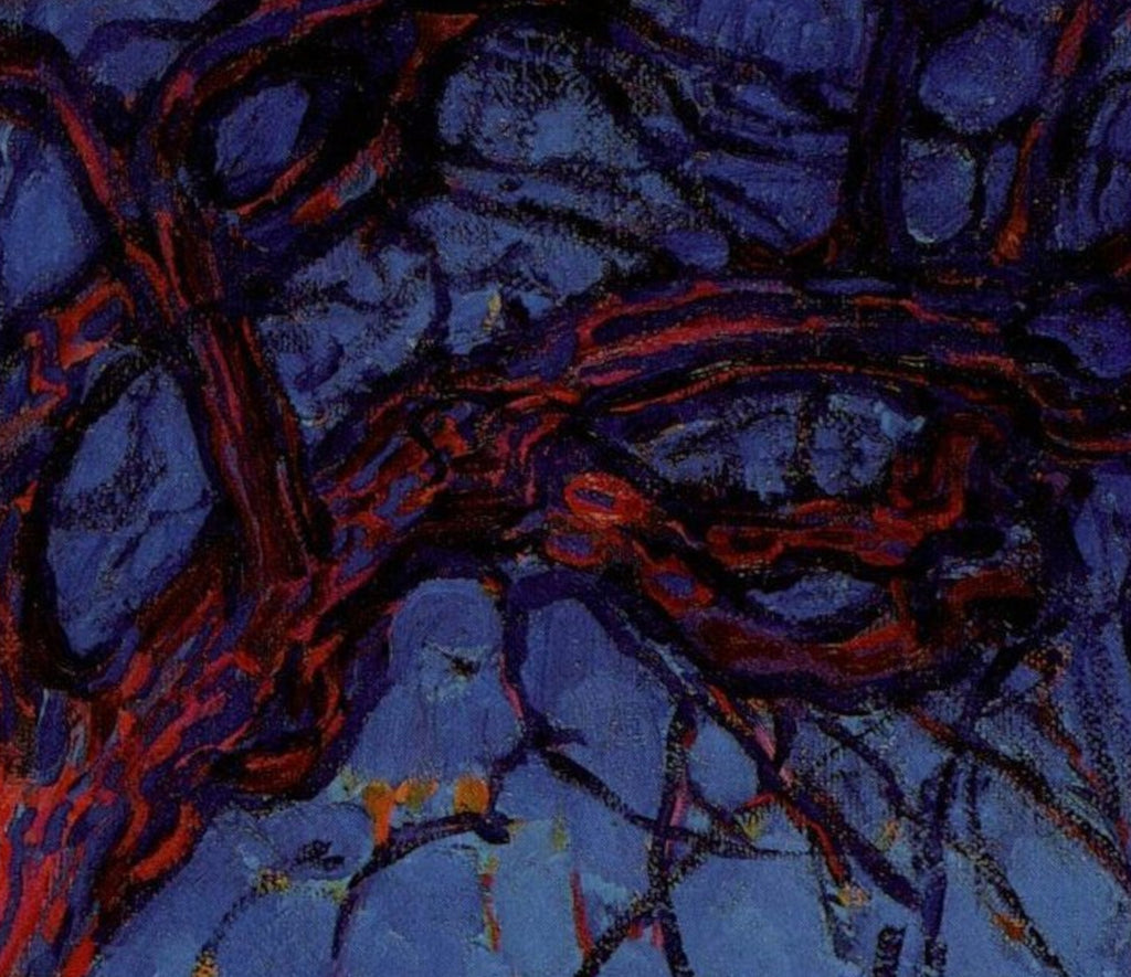 Piet Mondrian Abstract Fine Art Print, Red tree