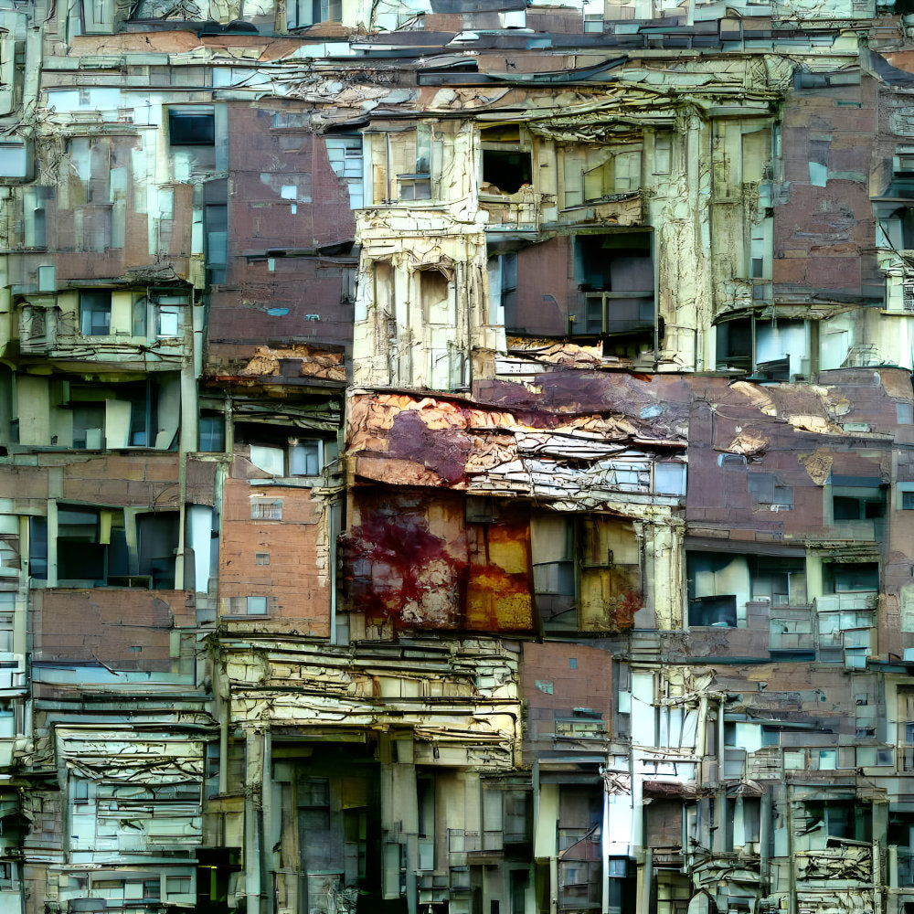 Last Favela, Framed Urban Abstract Fine Art Print