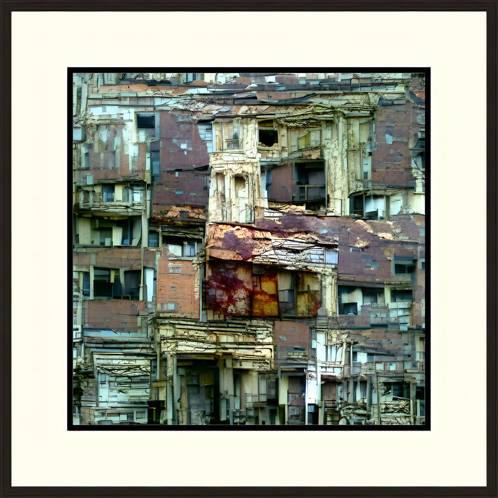 Last Favela, Framed Urban Abstract Fine Art Print