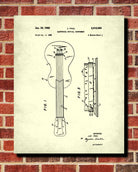 Les Paul Guitar Patent Print Musical Instrument Blueprint Music Poster - OnTrendAndFab