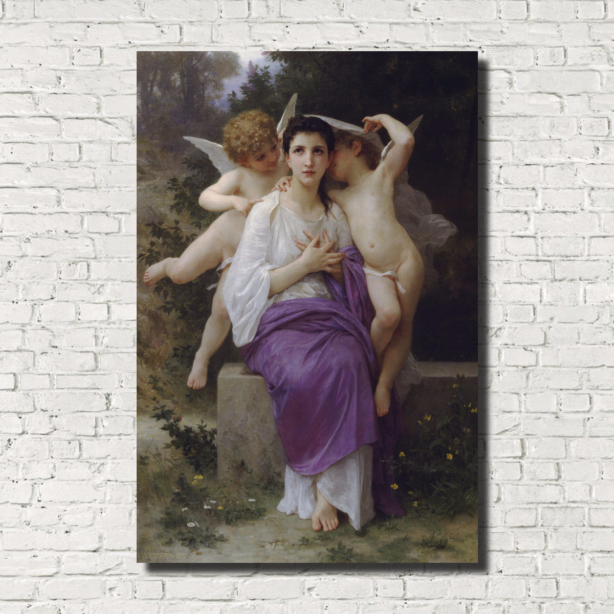 William-Adolphe Bouguereau, Old Masters Fine Art Figure Print : Leveil Heart