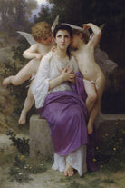 William-Adolphe Bouguereau, Old Masters Fine Art Figure Print : Leveil Heart