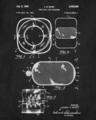 Life Buoy Patent Print Nautical Poster Sailing Decor
