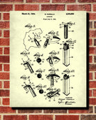 Lipstick Patent Print Makeup Beauty Poster Salon Blueprint - OnTrendAndFab