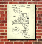 Front Loader Patent Print Mining Wall Art Klondike Gold Rush