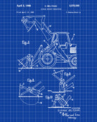 Front Loader Patent Print Mining Wall Art Klondike Gold Rush