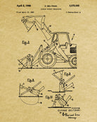 Front Loader Patent Print Mining Wall Art Klondike Gold Rush