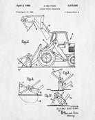 Front Loader Patent Print Mining Wall Art Klondike Gold Rush