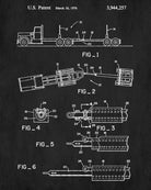 Logging Truck Patent Print, Forestry Blueprint Poster