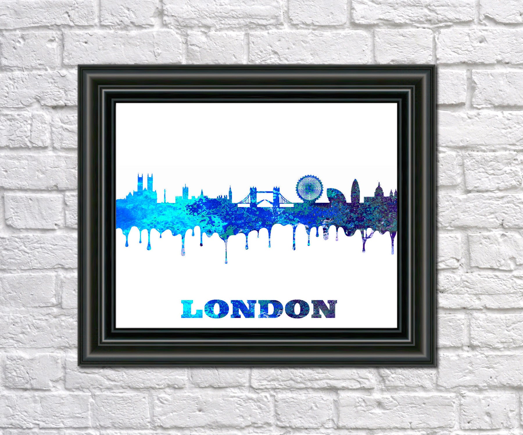 London City Skyline Print Wall Art Poster England - OnTrendAndFab