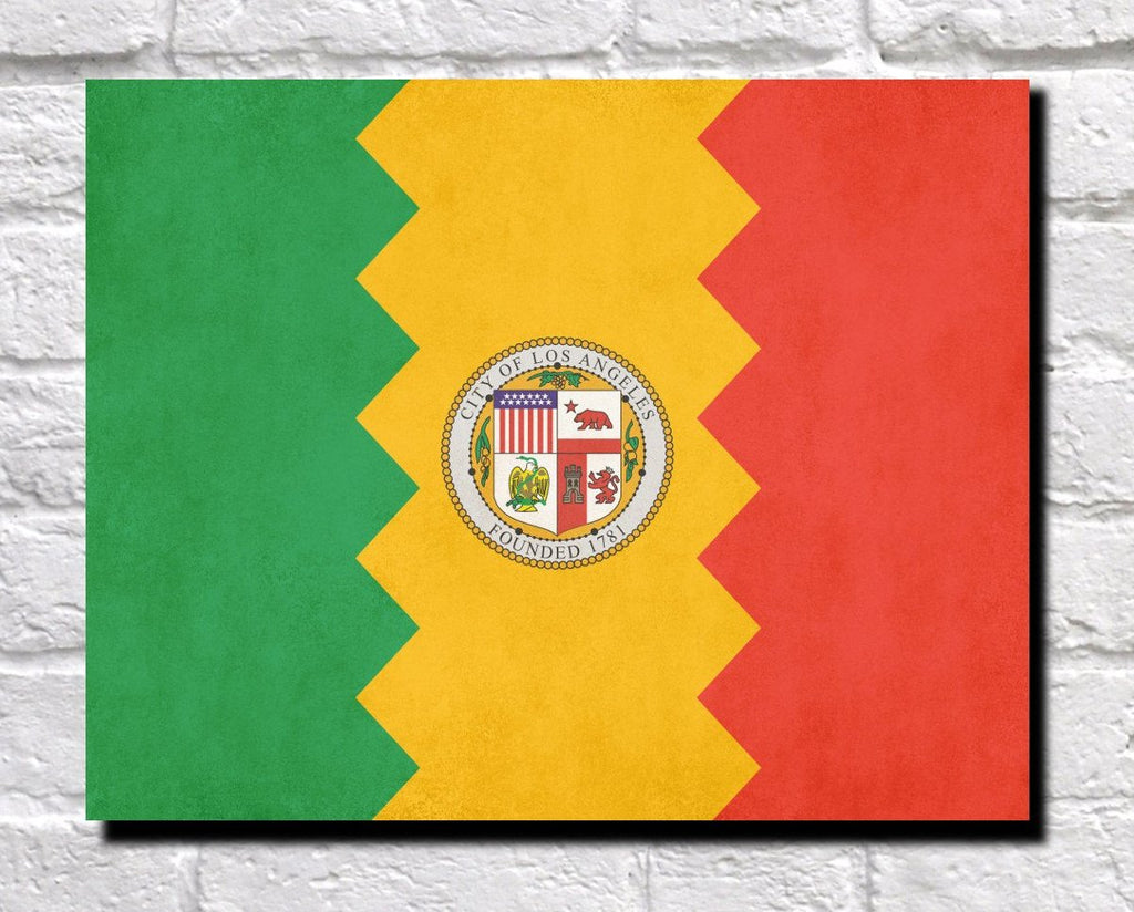 Los Angeles California City Flag Print