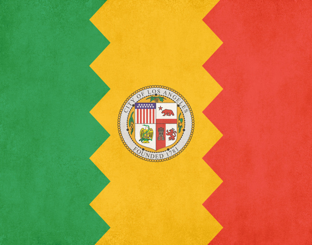 Los Angeles California City Flag Print