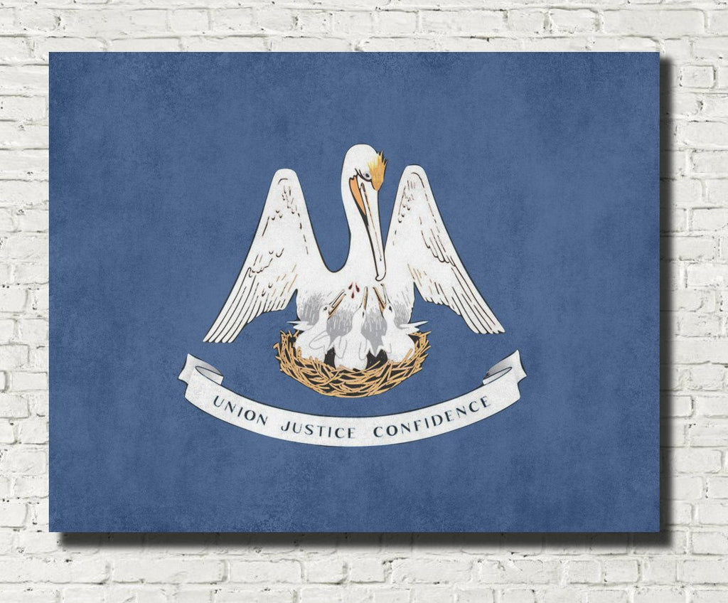 Louisiana State Flag Print