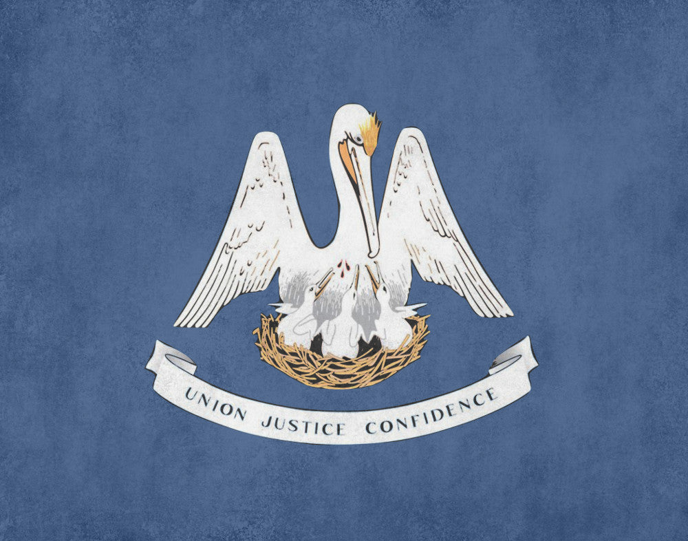 Louisiana State Flag Print