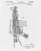 M16 Rifle Patent Gun Poster Firearm Art Weapons Print - OnTrendAndFab