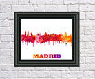 Madrid City Skyline Print Wall Art Poster Spain - OnTrendAndFab