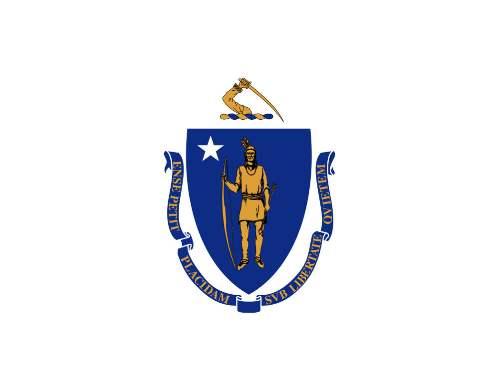 Massachusetts State Flag Print