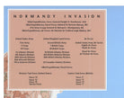 Normandy Invasion Map D-Day the 6th of June 1944
